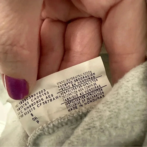 Champion Authentic Athleticwear Gray and White Crewneck Sweatshirt Size S GUC - Picture 6 of 8